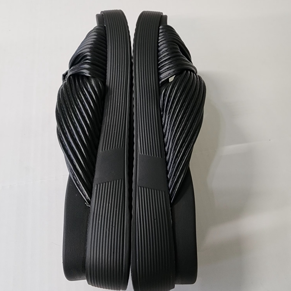 Blondo Carina Black Knotted Women Sandals Size 8.5M New Without Tag - Picture 6 of 10